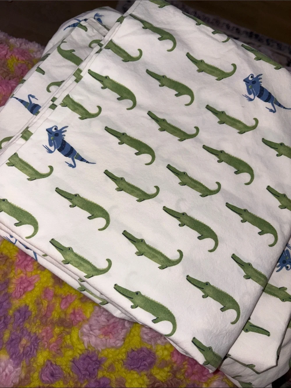 🐭 Pottery Barn Kids Jeremy alligator lizard TWIN SHEET SET